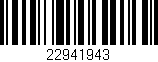 Código de barras (EAN, GTIN, SKU, ISBN): '22941943'