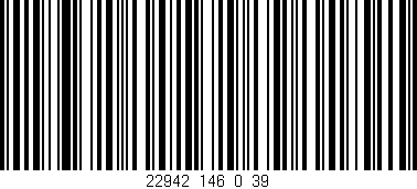 Código de barras (EAN, GTIN, SKU, ISBN): '22942_146_0_39'