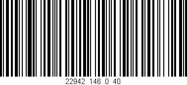 Código de barras (EAN, GTIN, SKU, ISBN): '22942_146_0_40'