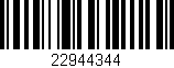 Código de barras (EAN, GTIN, SKU, ISBN): '22944344'