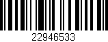 Código de barras (EAN, GTIN, SKU, ISBN): '22946533'