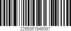 Código de barras (EAN, GTIN, SKU, ISBN): '2295051846587'