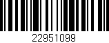 Código de barras (EAN, GTIN, SKU, ISBN): '22951099'