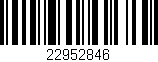 Código de barras (EAN, GTIN, SKU, ISBN): '22952846'