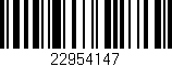 Código de barras (EAN, GTIN, SKU, ISBN): '22954147'
