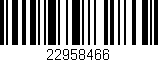 Código de barras (EAN, GTIN, SKU, ISBN): '22958466'