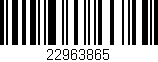 Código de barras (EAN, GTIN, SKU, ISBN): '22963865'
