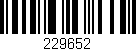 Código de barras (EAN, GTIN, SKU, ISBN): '229652'