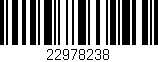 Código de barras (EAN, GTIN, SKU, ISBN): '22978238'