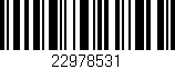 Código de barras (EAN, GTIN, SKU, ISBN): '22978531'