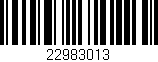 Código de barras (EAN, GTIN, SKU, ISBN): '22983013'