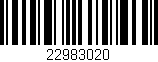 Código de barras (EAN, GTIN, SKU, ISBN): '22983020'