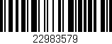 Código de barras (EAN, GTIN, SKU, ISBN): '22983579'