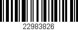 Código de barras (EAN, GTIN, SKU, ISBN): '22983826'