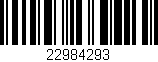 Código de barras (EAN, GTIN, SKU, ISBN): '22984293'