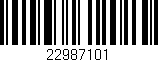 Código de barras (EAN, GTIN, SKU, ISBN): '22987101'