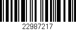 Código de barras (EAN, GTIN, SKU, ISBN): '22987217'