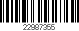 Código de barras (EAN, GTIN, SKU, ISBN): '22987355'