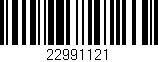Código de barras (EAN, GTIN, SKU, ISBN): '22991121'
