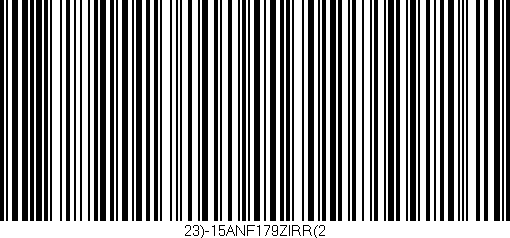Código de barras (EAN, GTIN, SKU, ISBN): '23)-15ANF179ZIRR(2'