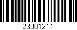 Código de barras (EAN, GTIN, SKU, ISBN): '23001211'