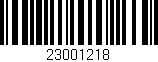 Código de barras (EAN, GTIN, SKU, ISBN): '23001218'