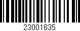 Código de barras (EAN, GTIN, SKU, ISBN): '23001635'