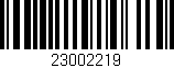 Código de barras (EAN, GTIN, SKU, ISBN): '23002219'