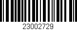 Código de barras (EAN, GTIN, SKU, ISBN): '23002729'