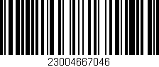 Código de barras (EAN, GTIN, SKU, ISBN): '23004667046'