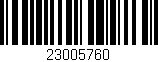 Código de barras (EAN, GTIN, SKU, ISBN): '23005760'