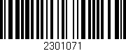 Código de barras (EAN, GTIN, SKU, ISBN): '2301071'