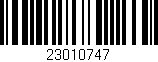 Código de barras (EAN, GTIN, SKU, ISBN): '23010747'