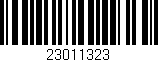 Código de barras (EAN, GTIN, SKU, ISBN): '23011323'