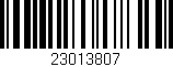 Código de barras (EAN, GTIN, SKU, ISBN): '23013807'