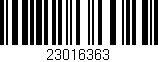 Código de barras (EAN, GTIN, SKU, ISBN): '23016363'