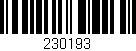 Código de barras (EAN, GTIN, SKU, ISBN): '230193'