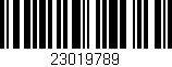 Código de barras (EAN, GTIN, SKU, ISBN): '23019789'