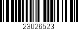 Código de barras (EAN, GTIN, SKU, ISBN): '23026523'