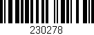 Código de barras (EAN, GTIN, SKU, ISBN): '230278'