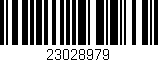 Código de barras (EAN, GTIN, SKU, ISBN): '23028979'