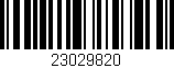 Código de barras (EAN, GTIN, SKU, ISBN): '23029820'