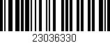 Código de barras (EAN, GTIN, SKU, ISBN): '23036330'