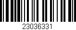Código de barras (EAN, GTIN, SKU, ISBN): '23036331'