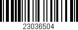 Código de barras (EAN, GTIN, SKU, ISBN): '23036504'