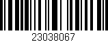 Código de barras (EAN, GTIN, SKU, ISBN): '23038067'