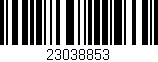 Código de barras (EAN, GTIN, SKU, ISBN): '23038853'