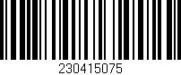 Código de barras (EAN, GTIN, SKU, ISBN): '230415075'
