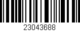 Código de barras (EAN, GTIN, SKU, ISBN): '23043688'
