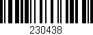 Código de barras (EAN, GTIN, SKU, ISBN): '230438'